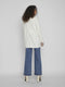 VILA VIRIL OPEN LS KNIT CARDIGAN - Dames - Halflang - Wit - Maat L