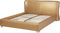 PARIS - Tweepersoonsbed LED - Goud - 160 x 200 cm - Leer