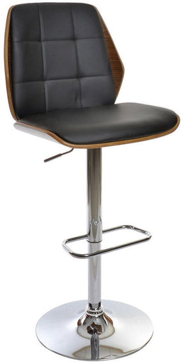DKD Home Decor - Stoel - Modern - Bruin Zwart Zilverkleurig 50 x 52 x 121 cm