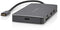 Nedis CCBW64250AT02 - 7-in-1 USB 3.2 Gen 1 multi-docking adapter - 4K 60Hz - Grijs