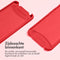 iMoshion Hoesje Geschikt voor Samsung Galaxy S21 FE Hoesje Met Koord - iMoshion Color Backcover met afneembaar koord - Rood