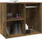 vidaXL - Kledingkast - 80x40x65 - cm - bewerkt - hout - gerookt - eikenkleurig