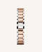Rosefield The Tribeca Dames Horloge - Zilver + Rosé Goud Ø33mm - TWSSRG-T64