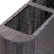 vidaXL - Plantenbak - verhoogd - 30x30x80 - cm - poly - rattan - bruin