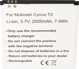 MOBISTEL Cynus T2-batterij als replica van Accucell geschikt voor MT-9081W