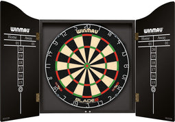 WINMAU Blade 6 - Dartbord Kabinet - Inclusief bevestigingsmateriaal en montage-instructies - Zwart