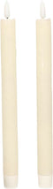 Anna's Collection LED dinerkaarsen - 23 cm - afstandsbediening - ivoor (2 stuks)