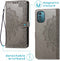 imoshion Hoesje Geschikt voor Nokia G21 / G11 Hoesje Met Pasjeshouder - imoshion Mandala Bookcase - Grijs