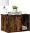 vidaXL - Kattenbakkast - 60x40x40 - cm - bewerkt - hout - gerookt - eikenkleurig
