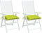 vidaXL - Stoelkussens - 2 - st - 40x40x7 - cm - oxford - stof - heldergroen