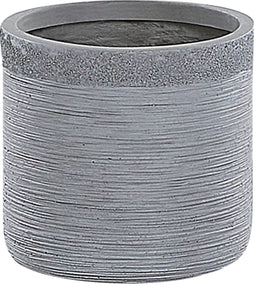 SAMOS - Bloempot - Grijs - 26 cm - Klei-vezelmengsel