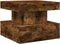 vidaXL - Salontafel - met - metalen - poten - 50x50x40 - cm - gerookt - eikenkleurig