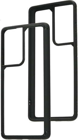 Mobiparts Rugged Clear Case - Samsung Galaxy S21 Ultra - Shockproof TPU - Zwart