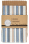 Ten Cate Theedoeken en Keukendoeken Set - 1x Keukendoek 50x50 cm 1x Theedoek 60x65 cm - 100% Katoen - Blauw en Zand (2 stuks)