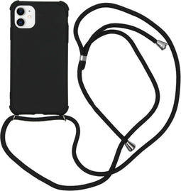iMoshion Hoesje Geschikt voor iPhone 11 Hoesje Met Koord - iMoshion Color Backcover met koord - Zwart