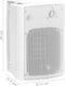 vidaXL Stereoluidsprekers wandmontage 2 st 120 W wit