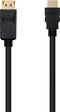 Nanocable 10.15.4301 - Adapter DisplayPort naar HDMI - 1 m - Zwart