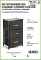 Mesa living - Design Ladekast – Dressoir - Kast met 3 lades – Bruin
