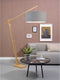 GOOD&MOJO Vloerlamp Montblanc - Bamboe/Lichtgrijs - 175x60x207cm - Scandinavisch,Bohemian - Staande lampen voor Woonkamer - Slaapkamer