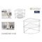Hoekschappen Confortime 22,5 x 22,5 x 21,5 cm (10 Stuks)