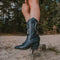 POSH by Poelman BIBI - Enkellaarzen - Cowboy stijl - Zwart