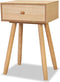 vidaXL - Nachtkastjes - 2 - st - 40x30x61 - cm - massief - grenenhout - bruin