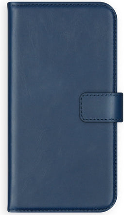 Selencia Hoesje Geschikt voor Samsung Galaxy Note 9 Hoesje Met Pasjeshouder - Selencia Echt Lederen Bookcase - Blauw
