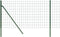 vidaXL - Draadgaashek - 1x10 - m - gegalvaniseerd - staal - groen