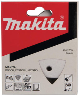 Makita P-42759 - Aluminiumoxide schuurvel - Calcium stearaat - (1 stuk)