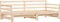 vidaXL - Slaapbank - met - onderschuifbed - 90x190 - cm - massief - grenenhout