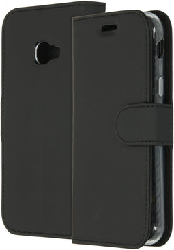 Accezz Galaxy Xcover 4 / 4S - Flip cover - Krasbestendig Schokbestendig - Zwart