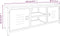 vidaXL - Tv-meubel - 110x30x40 - cm - ijzer - en - massief - vurenhout - wit