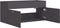 vidaXL - Wastafelkast - 100x38,5x46 - cm - bewerkt - hout - grijs