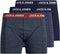 JACK&JONES JACPETER - 3-pack heren onderbroek - Gestreept - Donkerblauw