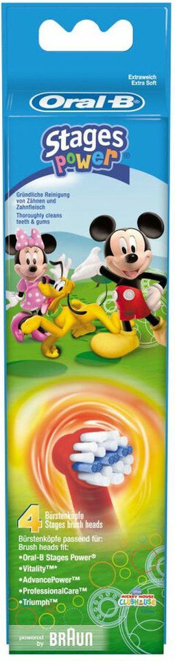 Oral-B Stages Power Kids Princess - Opzetborstels - 4 stuks - Oral-B Stages Power Kids Princess - Opzetborstels - 4 stuks