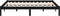 vidaXL - Bedframe - massief - hout - zwart - 180x200 - cm