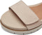 Tamaris COMFORT Essentials - Dames Sandalen - Klittenbandsluiting Comfort Fit - Beige Nubuk - Maat 38