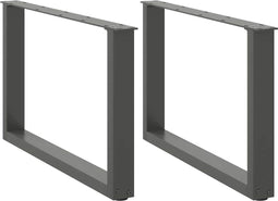 vidaXL - Salontafelpoten - 2 - st - U-vormig - 60x(42-43) - cm - staal - antraciet