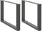 vidaXL - Salontafelpoten - 2 - st - U-vormig - 60x(42-43) - cm - staal - antraciet