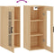 vidaXL - Hangkast - 34,5x34x90 - cm - sonoma - eikenkleurig