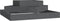 vidaXL - Plantenbak - 83x83x27 - cm - massief - grenenhout - grijs