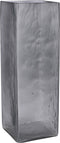 Mica Decorations Vic Vaas - 14x14x42 cm - Glas - Grijs
