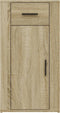 vidaXL - Bureaukastje - 40x49x75 - cm - bewerkt - hout - sonoma - eikenkleurig