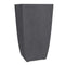 Bloembak - DIVA BASALT - Antracietgrijs - Hoog vierkant - 42 L - 43,5 x 43,5 x H.78,2 cm - EDA -...