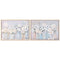 Schilderij Home ESPRIT Blauw Wit Groen Beige Vaas Shabby Chic 70 x 3,5 x 50 cm (2 Stuks)