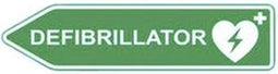 MEDX5 AED-Z-SCHILD-L AED-bord Buiten Aluminium