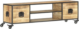 vidaXL - Tv-meubel - 130x30x39 - cm - massief - mangohout