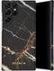 Selencia Hoesje Geschikt voor Samsung Galaxy S22 Ultra Hoesje - Selencia Maya Fashion Backcover - zwart