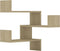 vidaXL - Hoekwandschapen - 2 - st - 40x40x50 - cm - bewerkt - hout - sonoma - eikenkleur