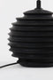 Light & Living Tafellamp Renzo - Mangohout - 26cm - Mat Zwart - excl. kap